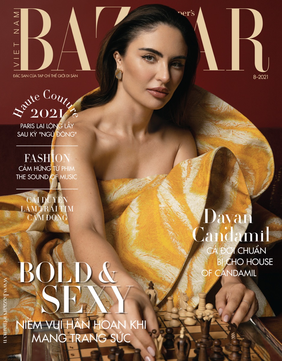 Harper's Bazaar Vietnam cover, August 2021, featuring Dayan Candamil